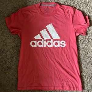 Pink Adidas performance Tee, Mens Medium
